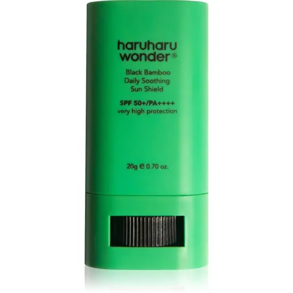 Haruharu Wonder Haruharu Wonder Black Bamboo Daily Soothing Sun Shield krema za sončenje v paličici s pomirjajočim učinkom SPF 50+ 20 g
