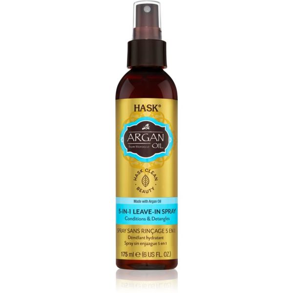 HASK HASK Argan Oil pršilo brez spiranja za poškodovane lase 175 ml