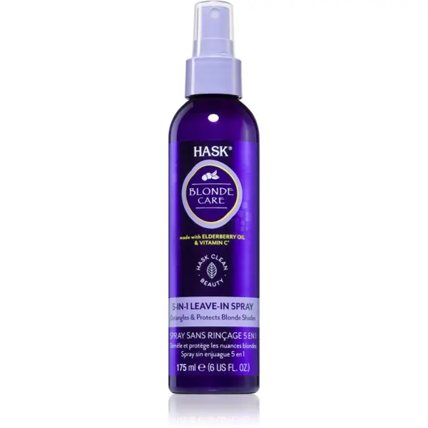 HASK HASK Blonde Care 5-in-1 Leave-In Spray pršilo brez spiranja za blond lase 175 ml