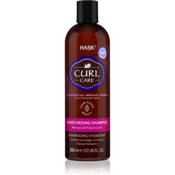 HASK HASK Curl Care vlažilni šampon za valovite in kodraste lase 355 ml