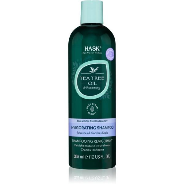 HASK HASK Tea Tree Oil & Rosemary osvežujoči šampon za suho in srbeče lasišče 355 ml