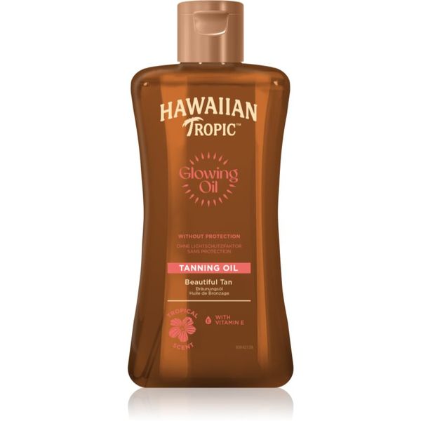 Hawaiian Tropic Hawaiian Tropic Glowing Oil Tanning olje za telo za podaljšanje porjavelosti 200 ml