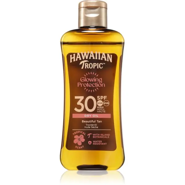 Hawaiian Tropic Hawaiian Tropic Glowing Protection Dry Oil suho olje za sončenje SPF 30 100 ml