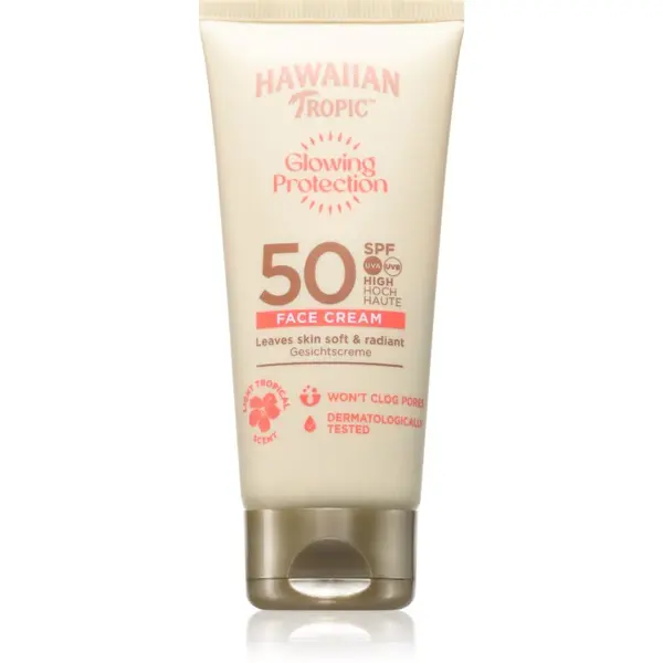 Hawaiian Tropic Hawaiian Tropic Glowing Protection Face Cream krema za sončenje za obraz SPF 50 50 ml