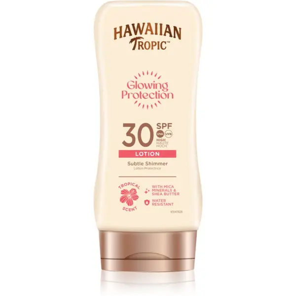 Hawaiian Tropic Hawaiian Tropic Glowing Protection Sunscreen Lotion losjon za sončenje SPF 30 170 ml