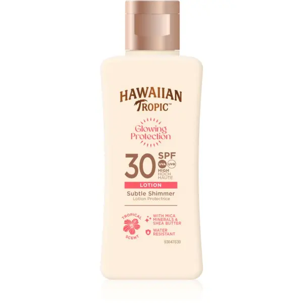 Hawaiian Tropic Hawaiian Tropic Glowing Protection Sunscreen Lotion losjon za sončenje SPF 30 75 ml