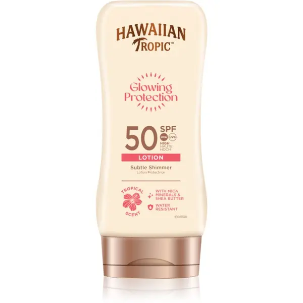 Hawaiian Tropic Hawaiian Tropic Glowing Protection Sunscreen Lotion losjon za sončenje SPF 50 170 ml