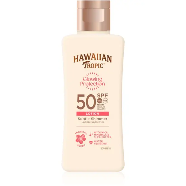 Hawaiian Tropic Hawaiian Tropic Glowing Protection Sunscreen Lotion losjon za sončenje SPF 50 75 ml