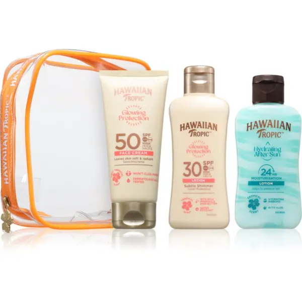Hawaiian Tropic Hawaiian Tropic Glowing Protection Trio Potovalni set za sončenje