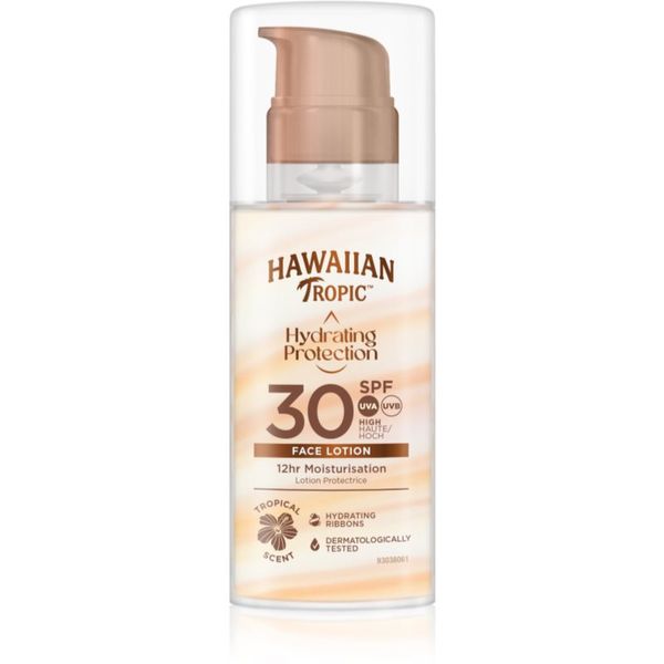 Hawaiian Tropic Hawaiian Tropic Hydrating Protection Face Lotion krema za sončenje za obraz SPF 30 50 ml