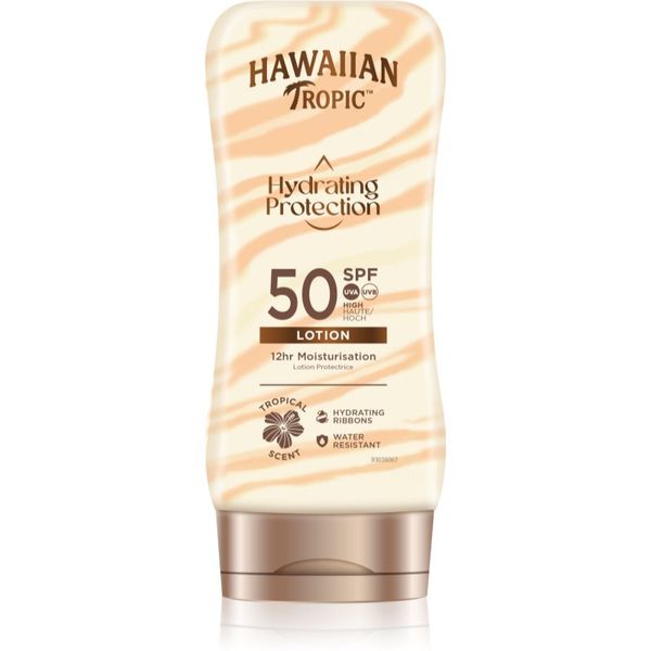Hawaiian Tropic Hawaiian Tropic Hydrating Protection Lotion krema za sončenje za telo SPF 50 180 ml