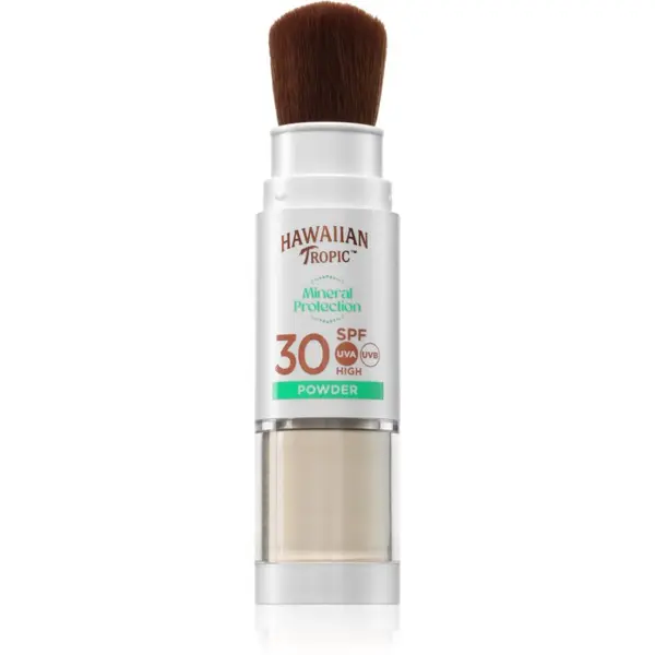 Hawaiian Tropic Hawaiian Tropic Mineral Protection Powder Brush zaščitni vodoodporni puder za sončenje SPF 30 4.25 g