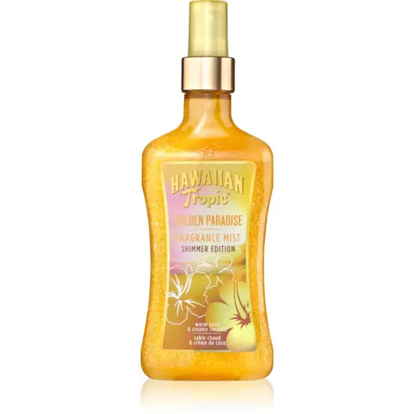 Hawaiian Tropic Perfumes Hawaiian Tropic Perfumes Golden Paradise Shimmer pršilo za telo z bleščicami za ženske 250 ml