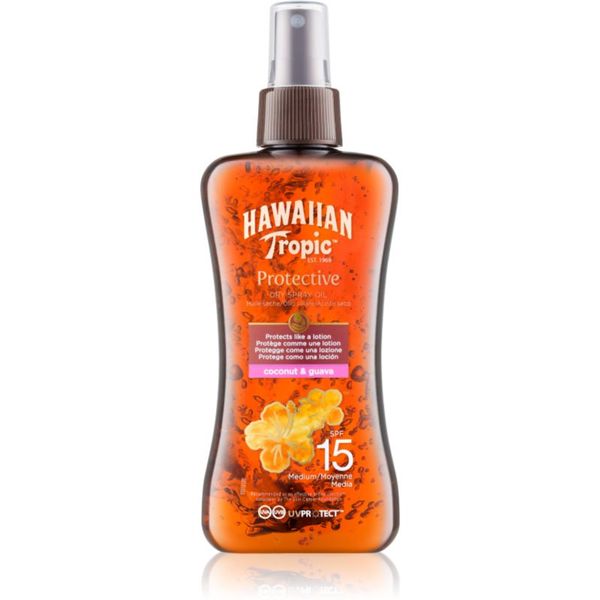 Hawaiian Tropic Hawaiian Tropic Protective Coconut and Guava pršilo za sončenje SPF 15 200 ml