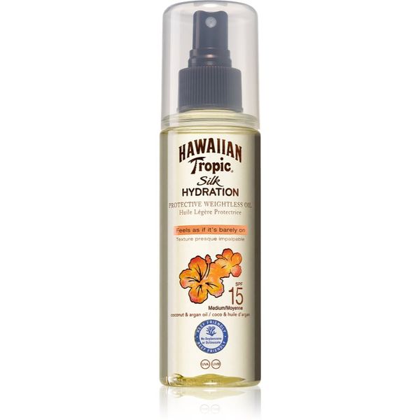 Hawaiian Tropic Hawaiian Tropic Silk Hydration olje za sončenje za obraz in telo SPF 15 150 ml
