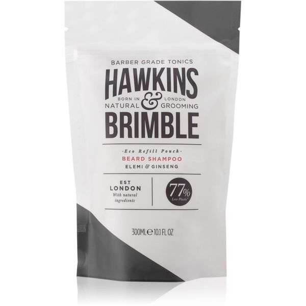 Hawkins & Brimble Hawkins & Brimble Beard Shampoo Eco Refill Pouch šampon za brado nadomestno polnilo 300 ml