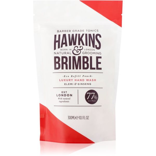 Hawkins & Brimble Hawkins & Brimble Luxury Hand Wash Eco Refill Pouch tekoče milo za roke nadomestno polnilo 300 ml