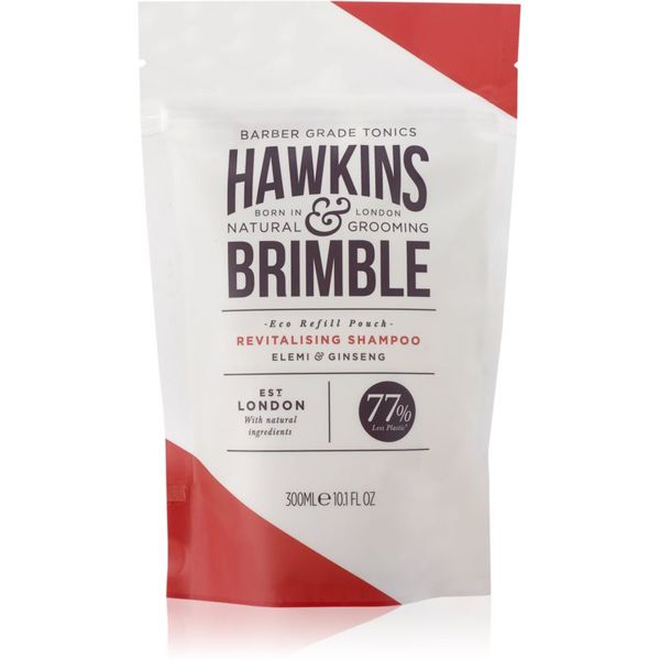 Hawkins & Brimble Hawkins & Brimble Revitalising Shampoo Eco Refill Pouch revitalizacijski šampon za moške nadomestno polnilo 300 ml
