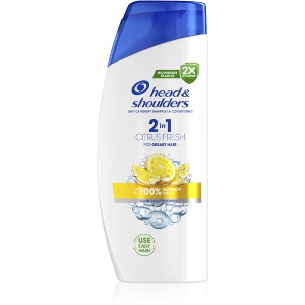 Head & Shoulders Head & Shoulders Citrus Fresh 2v1 šampon proti prhljaju za mastne lase 625 ml