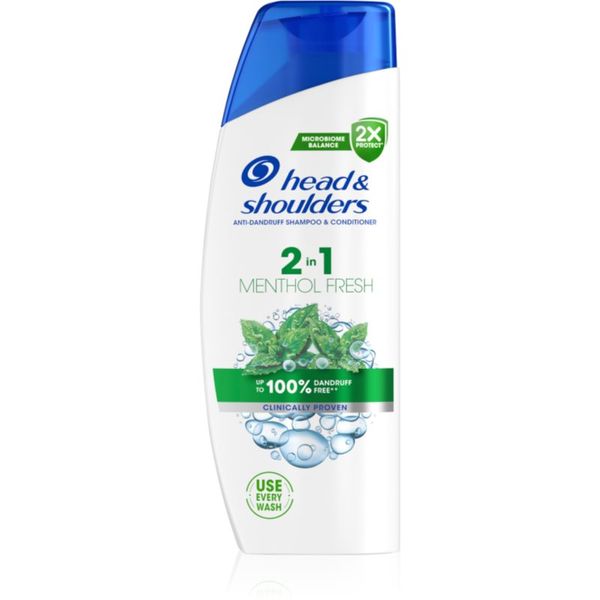 Head & Shoulders Head & Shoulders Menthol Fresh 2in1 šampon in balzam 2 v1 proti prhljaju 250 ml