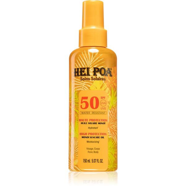 Hei Poa Hei Poa Monoi Suncare suho olje za sončenje SPF 50 150 ml