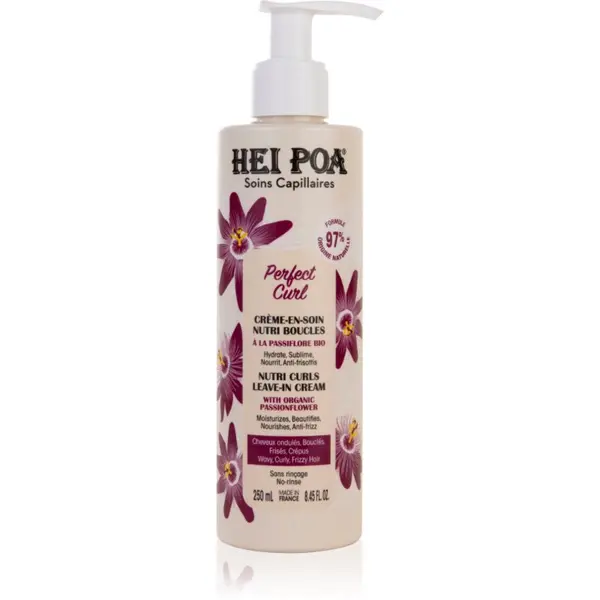 Hei Poa Hei Poa Perfect Curl krema brez spiranja za valovite in kodraste lase 250 ml