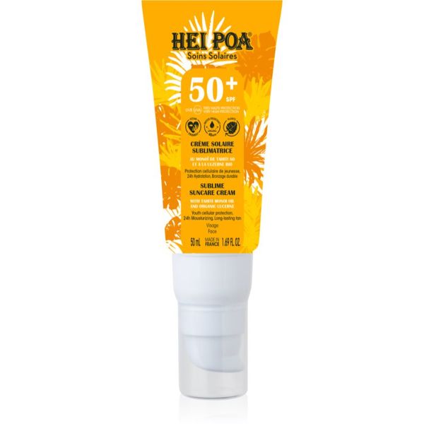 Hei Poa Hei Poa Suncare krema za sončenje SPF 50+ za obraz 50 ml