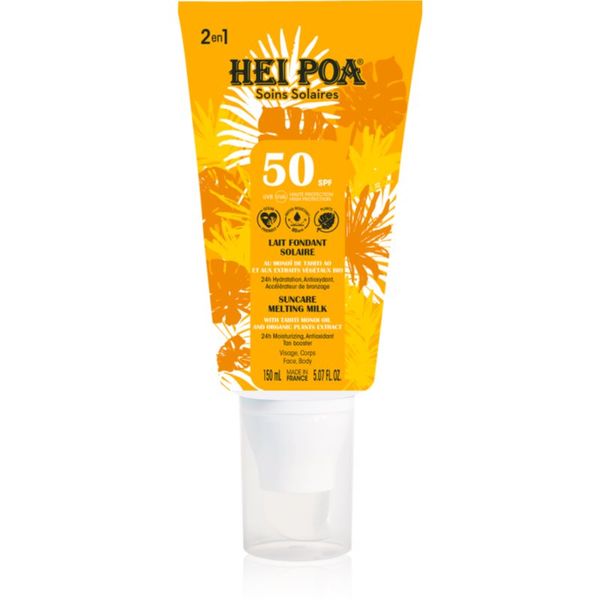 Hei Poa Hei Poa Suncare losjon za sončenje za obraz in telo SPF 50 150 ml