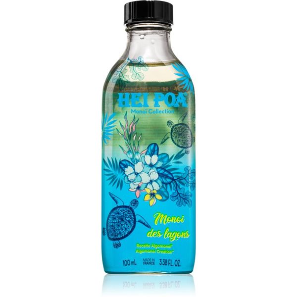 Hei Poa Hei Poa Tahiti Monoi Oil Lagoon with Algomonoi vlažilno olje za telo in lase 100 ml