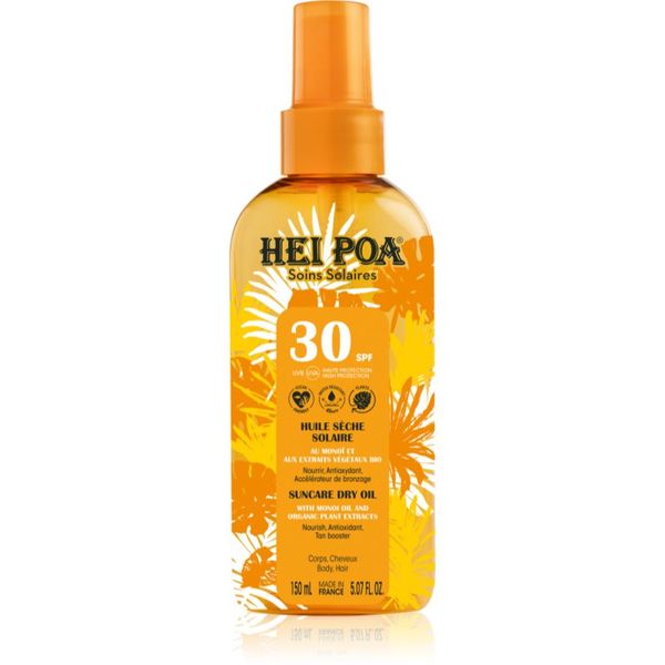 Hei Poa Hei Poa Tahiti Monoi Oil Tahiti Monoi Oil suho olje za sončenje SPF 30 150 ml