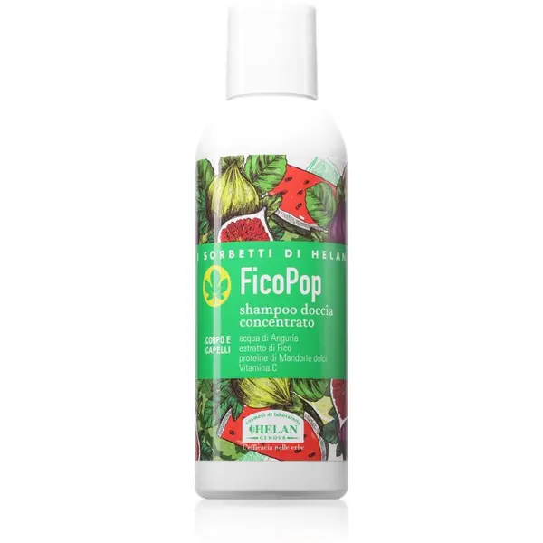 Helan Helan I SORBETTI DI HELAN FicoPop Concentrated Shower Shampoo gel za prhanje in šampon 2v1 150 ml