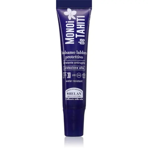 Helan Helan MONOÏ de TAHITI Lip Balm SPF 30+ vlažilni balzam za ustnice SPF 30 15 ml