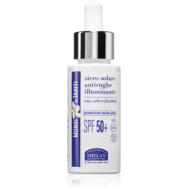Helan Helan MONOÏ de TAHITI Sun Serum serum za osvetljevanje proti gubam SPF 50+ 30 ml