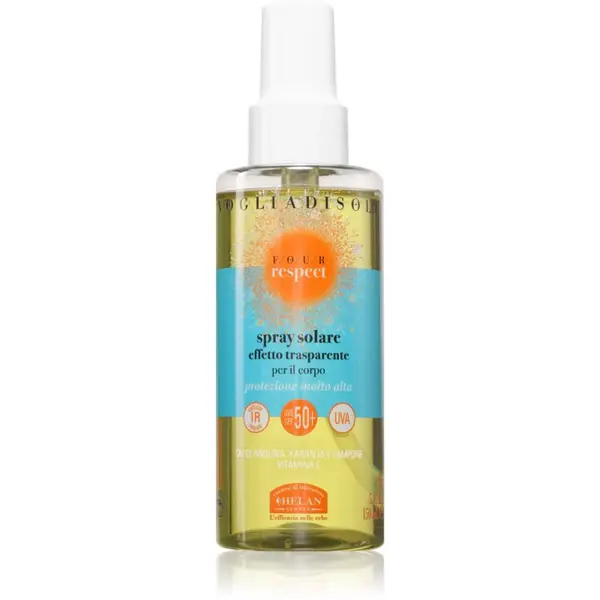 Helan Helan VOGLIA DI SOLE FOUR RESPECT Suntan Spray SPF50+ zaščitno pršilo za sončenje SPF 50+ 150 ml