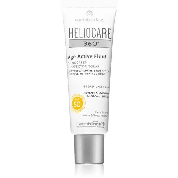 Heliocare Heliocare 360° Age Active Fluid emulzija za sončenje proti staranju SPF 50+ 50 ml