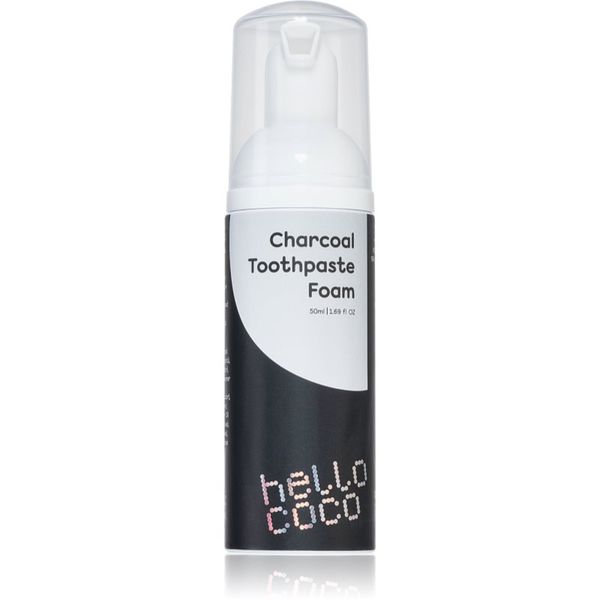 Hello Coco Hello Coco Activated Charcoal belilna zobna pasta z aktivnim ogljem 50 ml