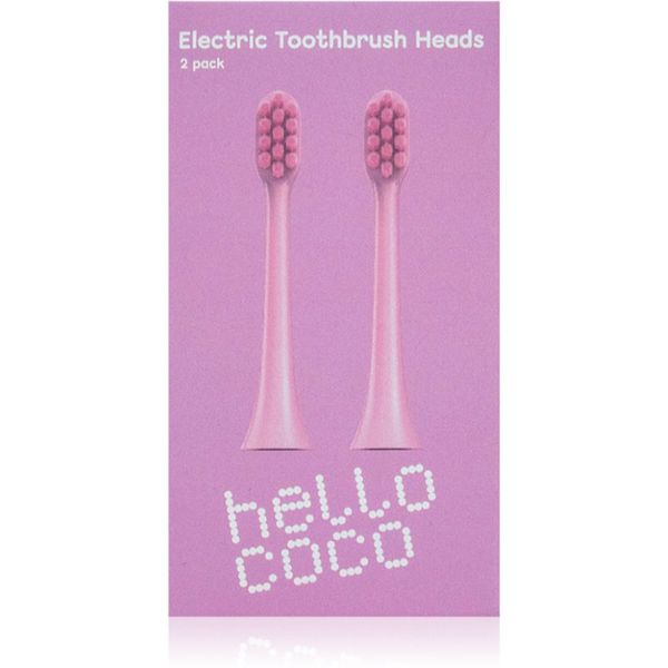 Hello Coco Hello Coco Electric Toothbrush Heads Pink nadomestne glave za zobno ščetko 2 kos