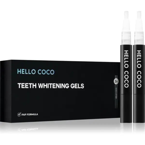 Hello Coco Hello Coco PAP+ Teeth Whitening Gels nadomestno polnilo z belilnim učinkom 2 kos