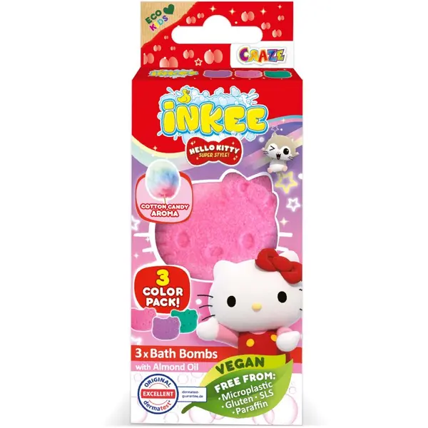 Hello Kitty Hello Kitty Bath kroglica za kopel za otroke 3x15 g