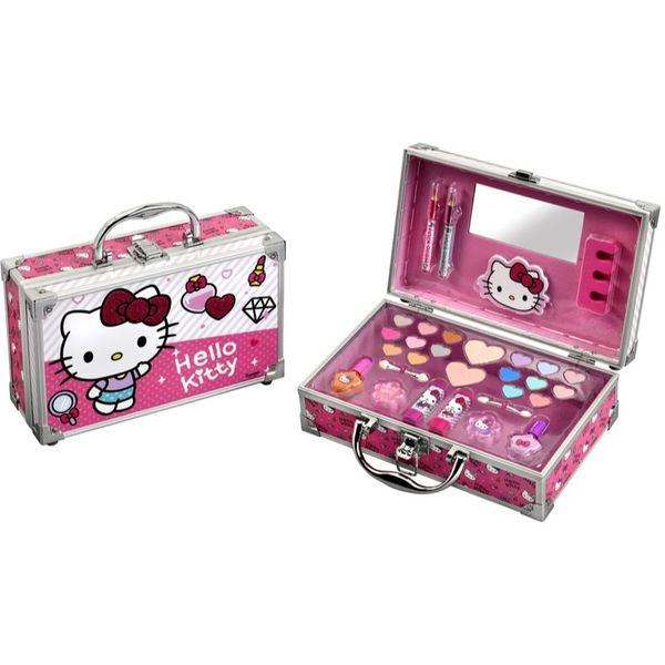 Hello Kitty Hello Kitty Make-up Aluminum Set kozmetični kovček (z ogledalom) za otroke