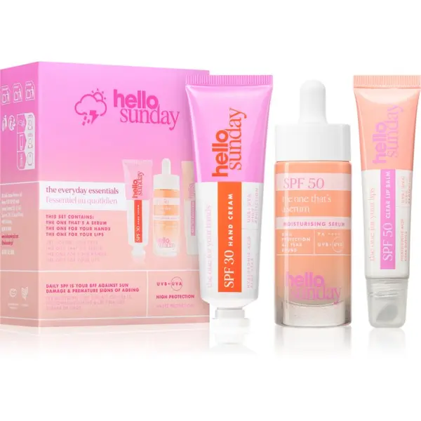 hello sunday hello sunday the everyday essentials set za sijočo kožo
