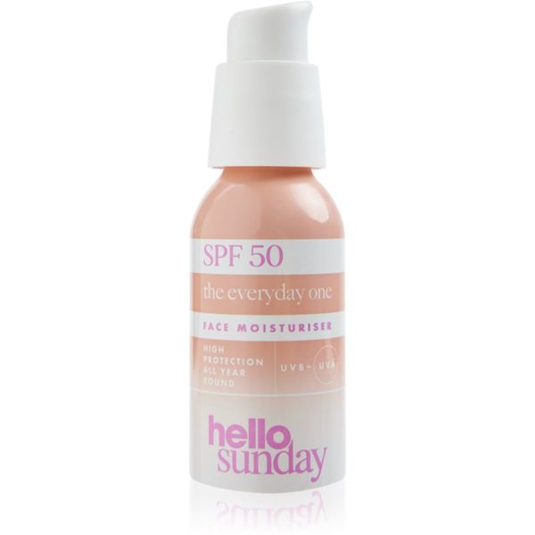 hello sunday hello sunday the everyday one SPF 50 krema za sončenje za obraz 50 ml