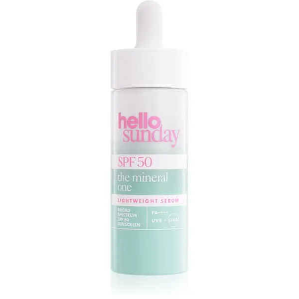 hello sunday hello sunday the mineral one lightweight serum drops lahki serum SPF 50 30 ml