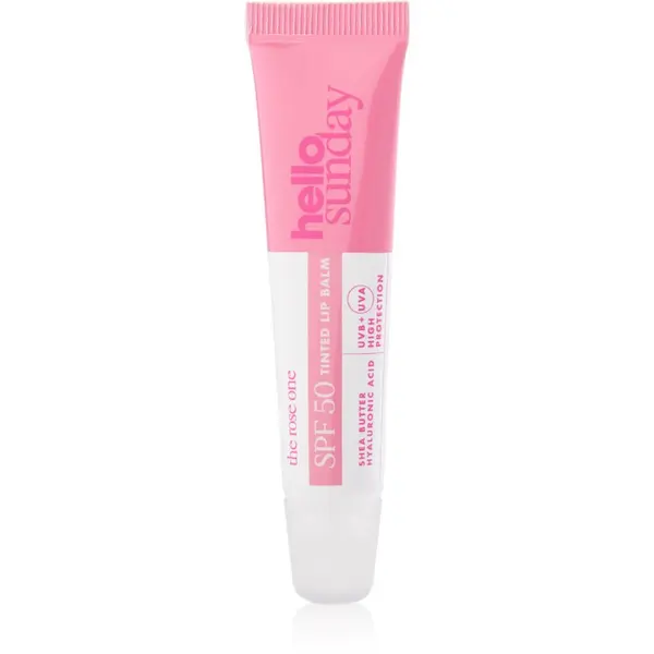 hello sunday hello sunday the rose one tinted lip balm tonirani balzam za ustnice SPF 50 15 ml