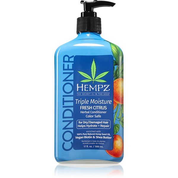 HEMPZ HEMPZ Triple Moisture vlažilni balzam za lase 500 ml