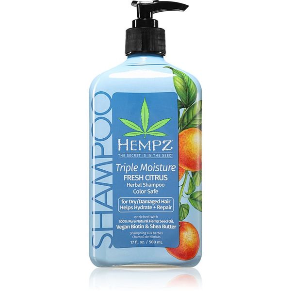HEMPZ HEMPZ Triple Moisture vlažilni šampon za lase 500 ml