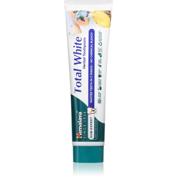 Himalaya Herbals Himalaya Herbals Gum Expert Total White zeliščna zobna pasta z belilnim učinkom 100 ml
