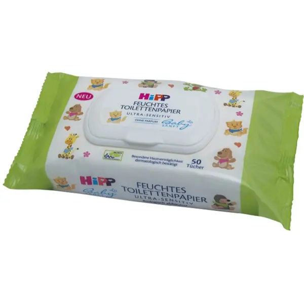 Hipp Hipp Babysanft Ultra Sensitive vlažilni toaletni papir 50 kos