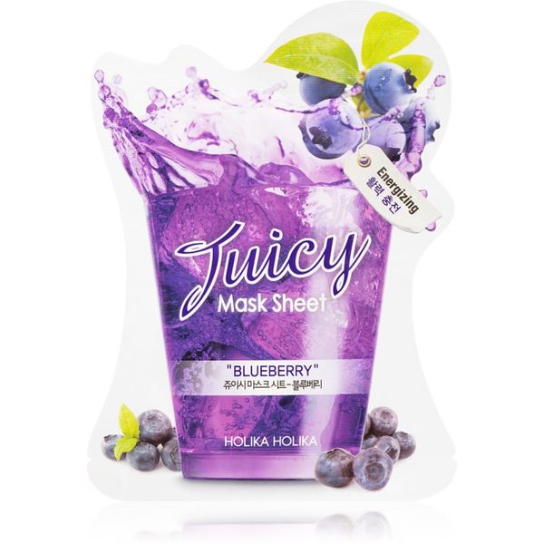 Holika Holika Holika Holika Juicy Mask Sheet Blueberry maska iz platna s poživitvenim učinkom 20 ml