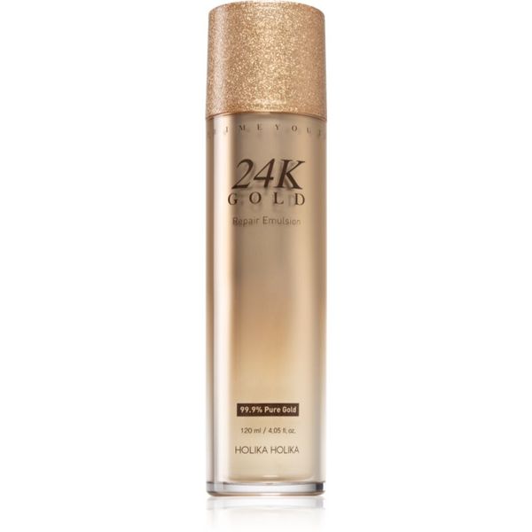 Holika Holika Holika Holika Prime Youth 24K Gold obnovitvena emulzija z 24-karatnim zlatom 120 ml